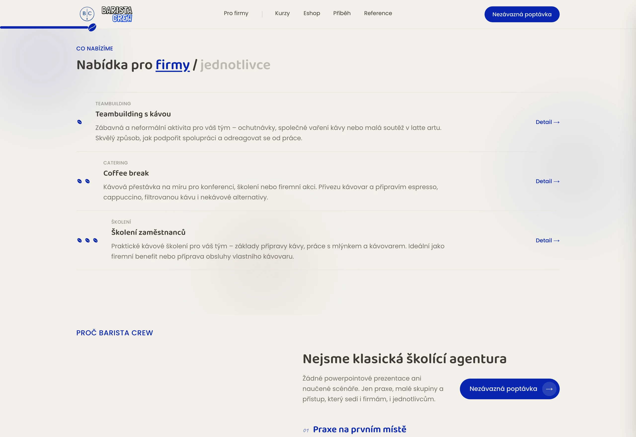 Barista Crew — nabidka