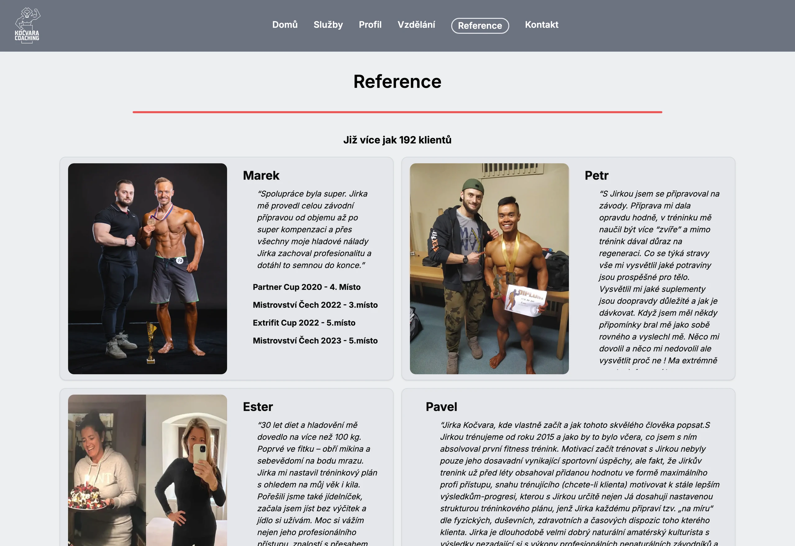 Jiří Kočvara — reference