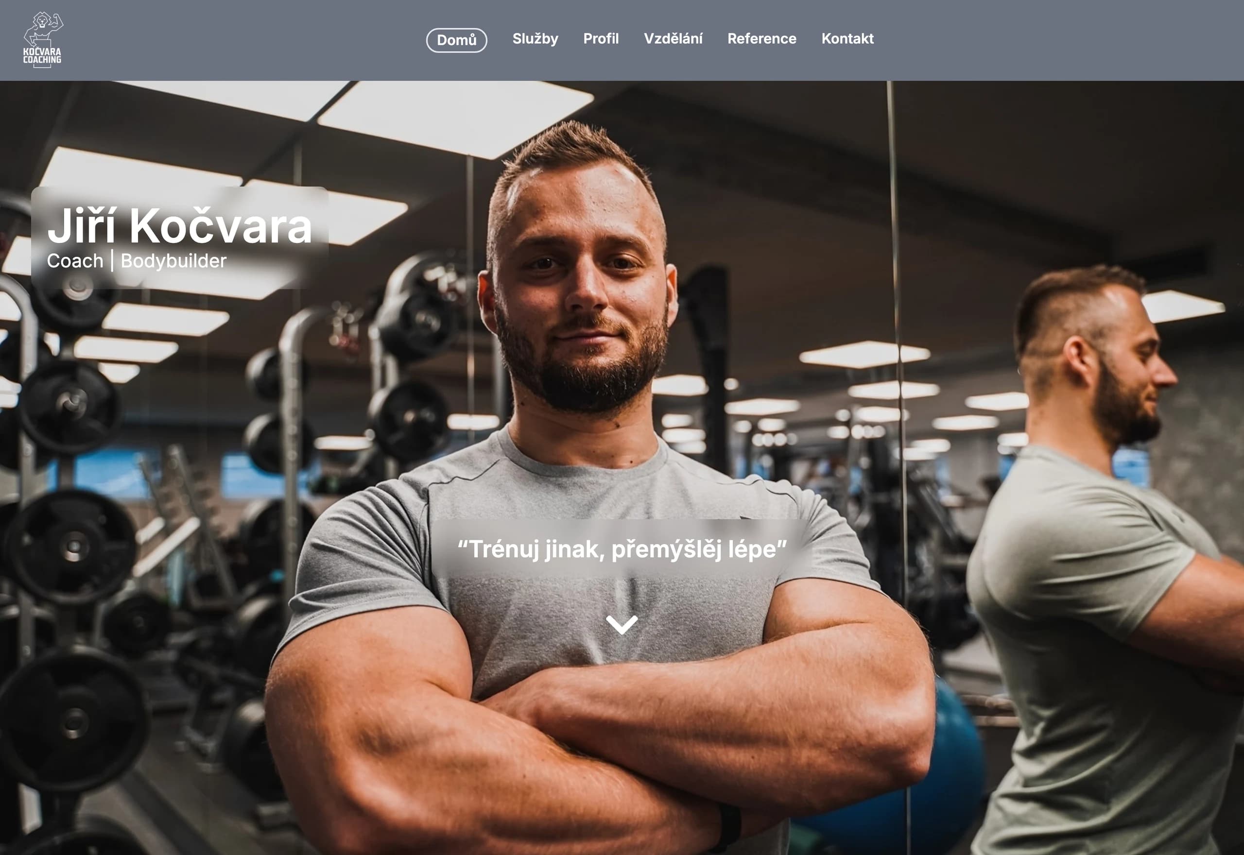 Jiří Kočvara — ukázka webu, Design → Development